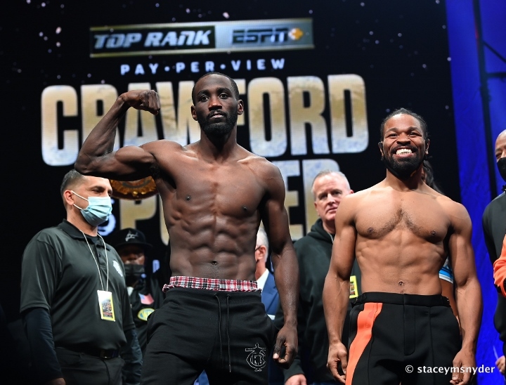 Photos Terence Crawford, Shawn Porter Tense Staredown at WeighIn